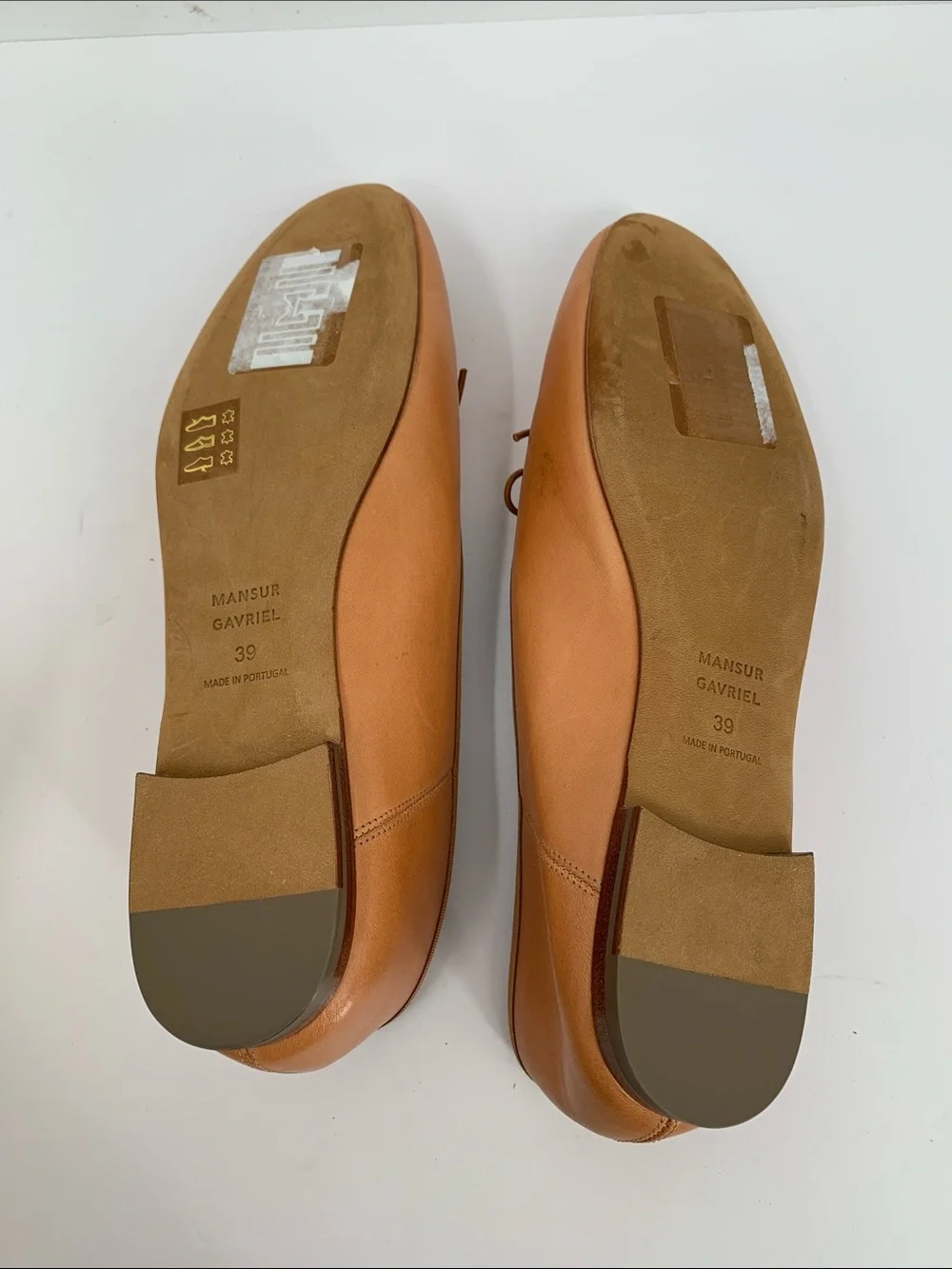 Mansur Gavriel Dream ballet flat shoe leather slip-on bow preppy brown new 39 9 - Picture 7 of 8